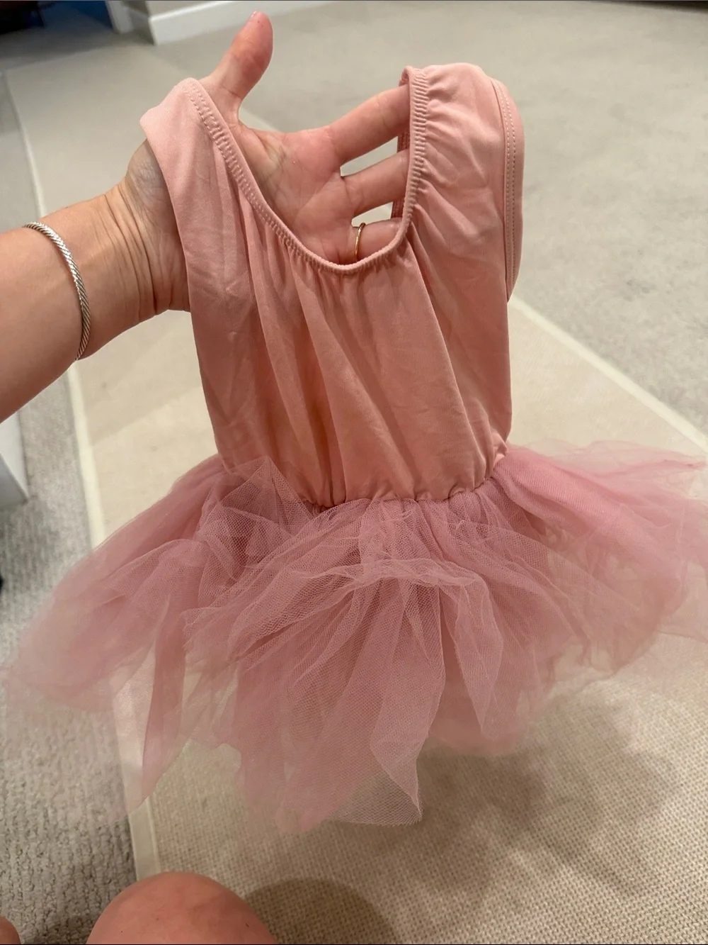 Toddler Rose Pink Tulle Ballet Tutu Dress